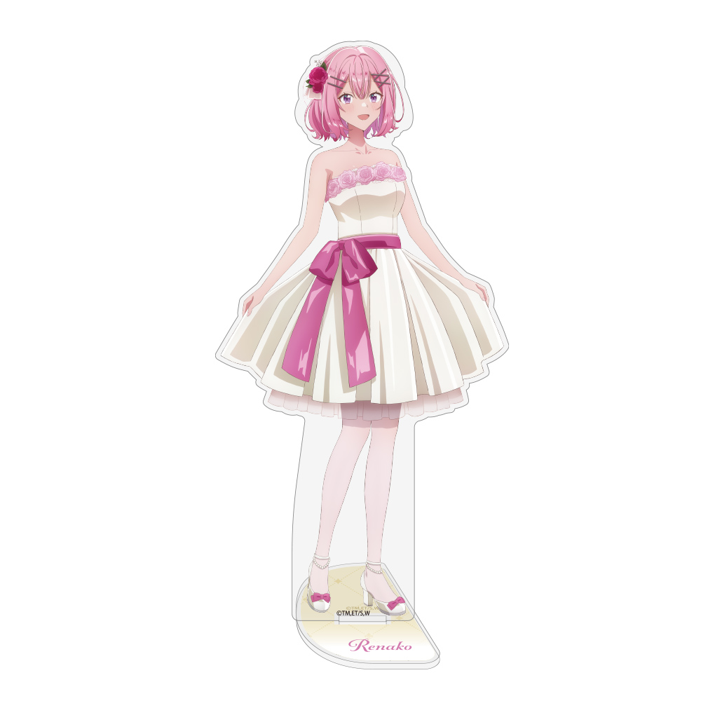 描き下ろし 甘織れな子 アクリルスタンド（大） パーティドレスVer.