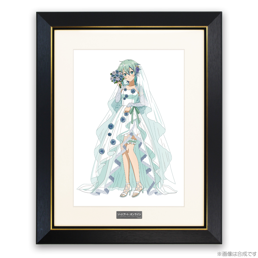 ★限定★描き下ろし シノン A4キャラファイングラフ ウェディングドレスVer.