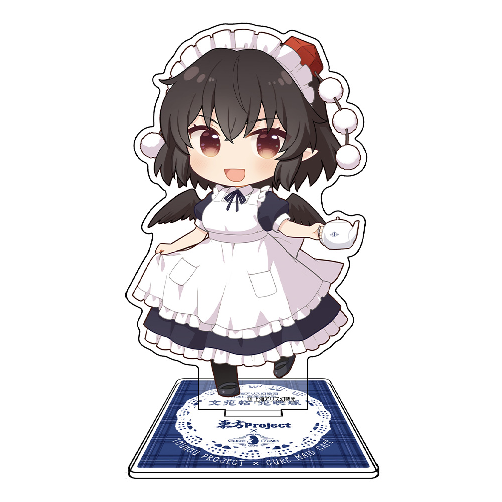 ★限定★東方Project×キュアメイドカフェ 射命丸文 アクリルスタンド
