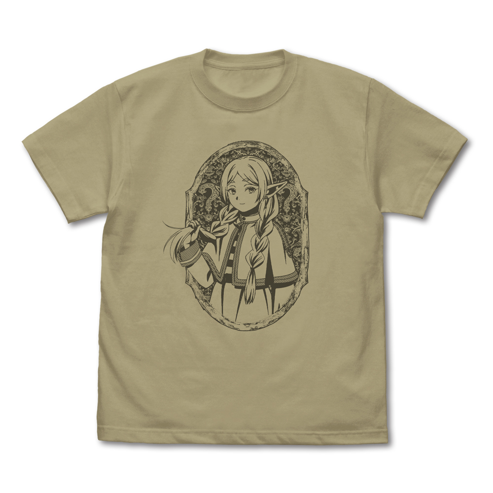 三つ編みのフリーレン Tシャツ　SAND KHAKI