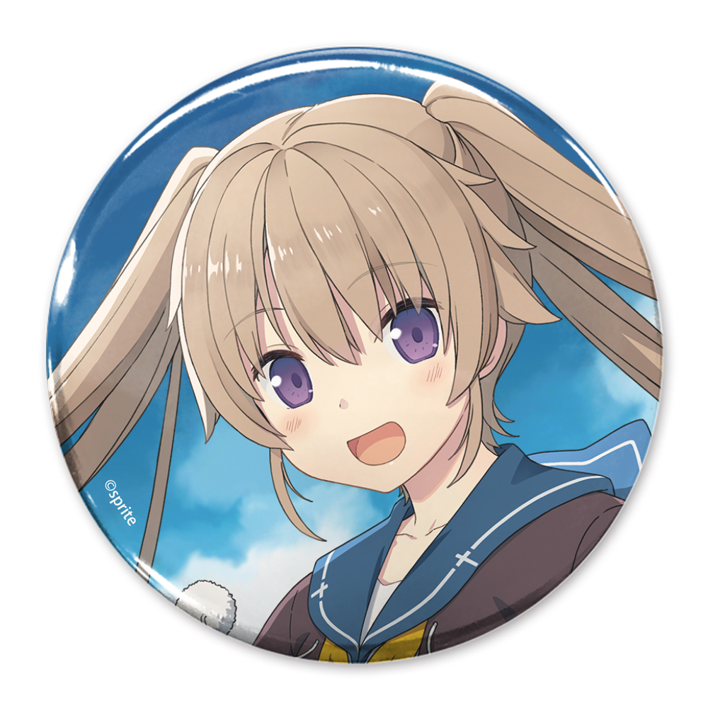 有坂真白 65mm缶バッジ Beyond the sky Ver.